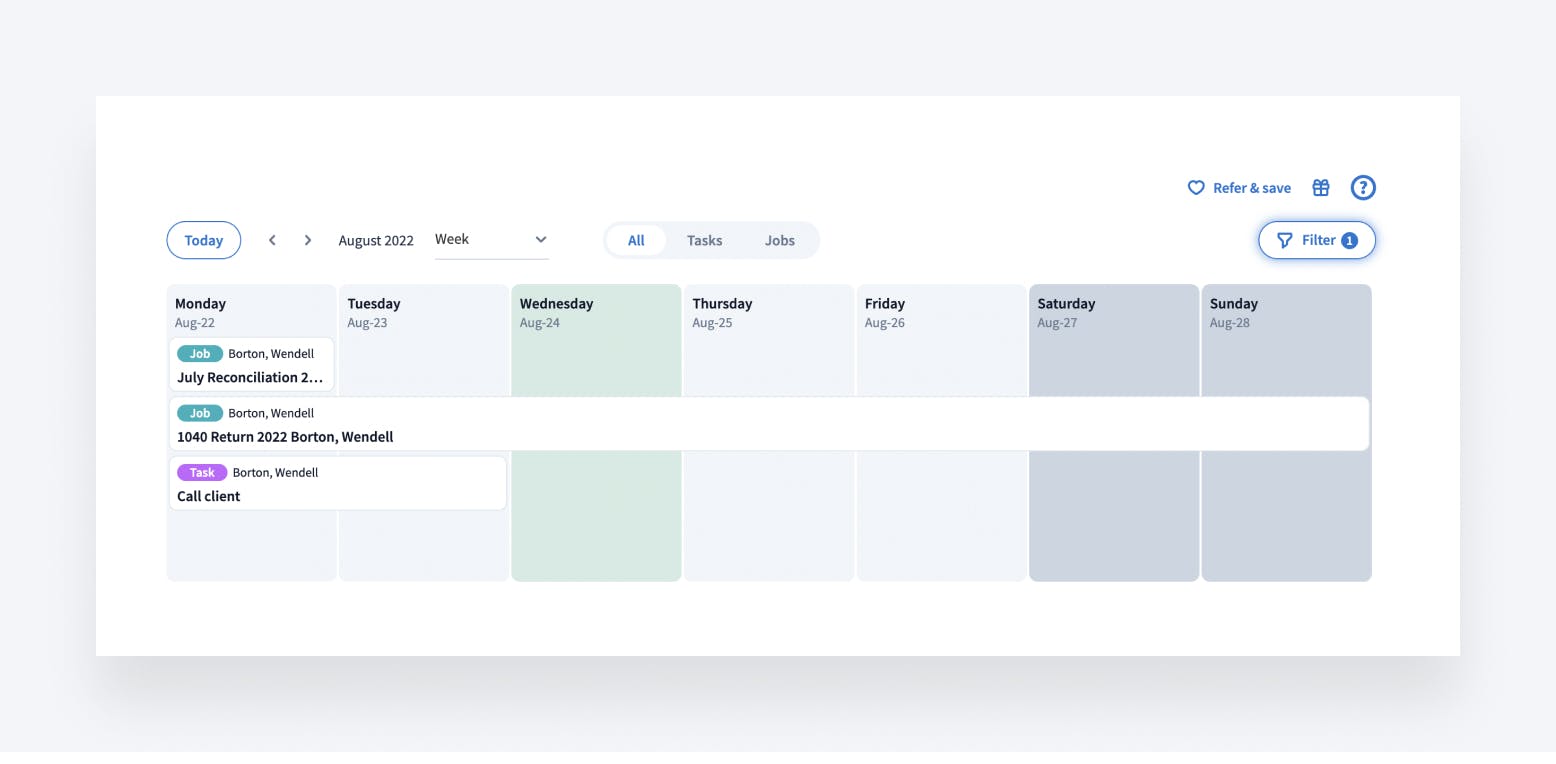 Calendar view - as a team manager