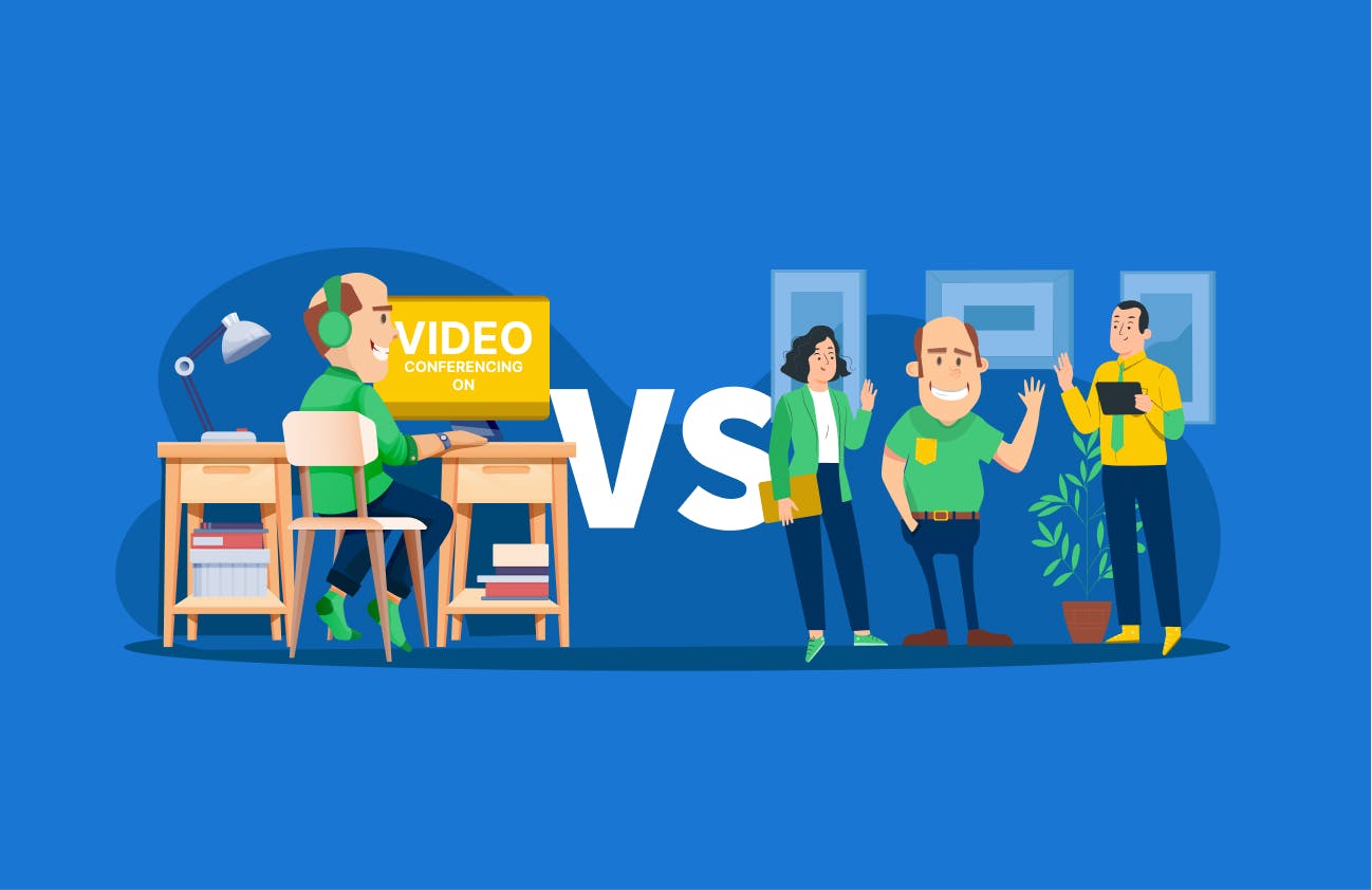 De oorlog tussen videoconferencing en elkaar persoonlijk zien: wie gaat er winnen?