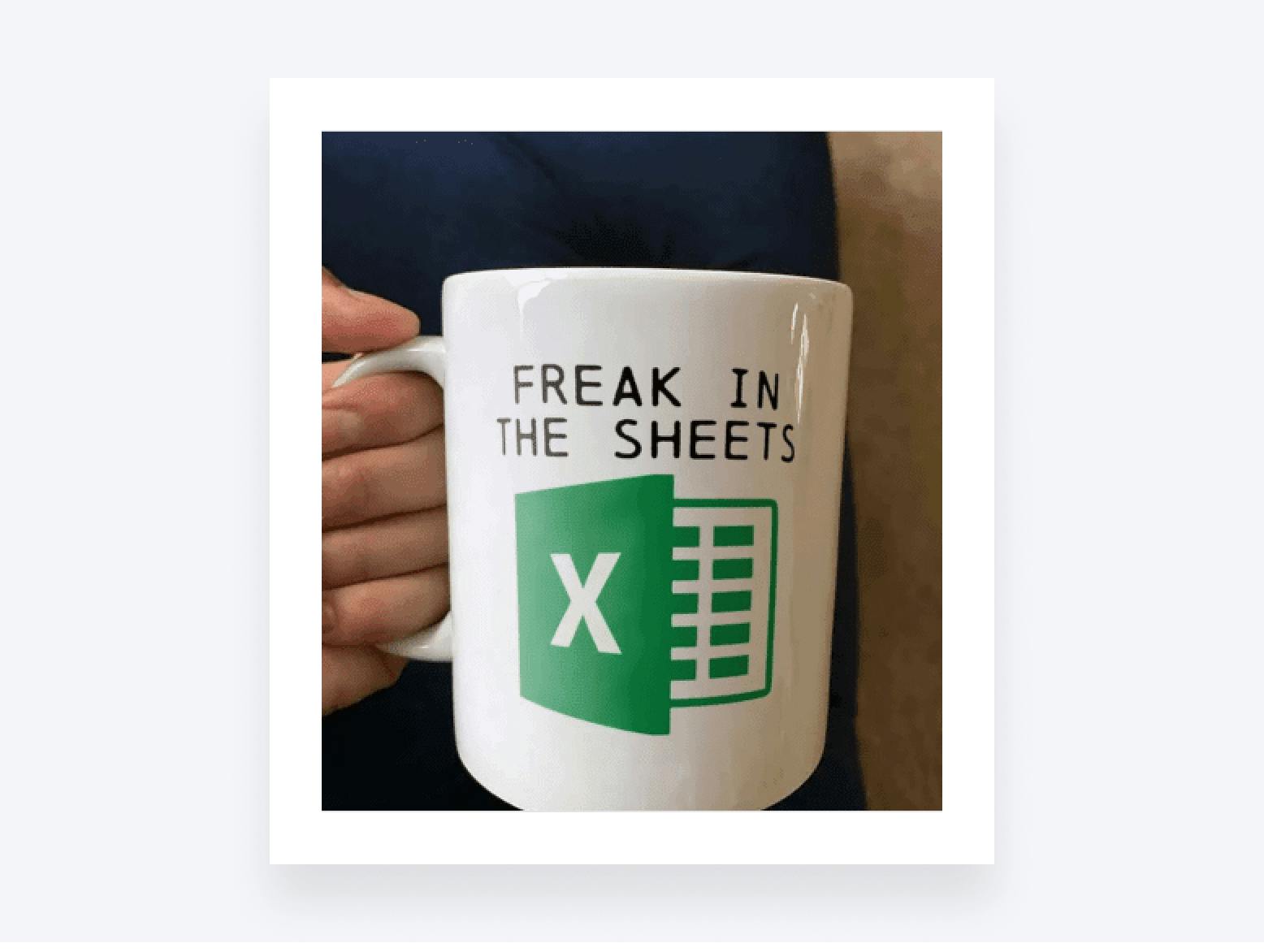 Accounting meme of proficiency in sheets… and in the sheets 