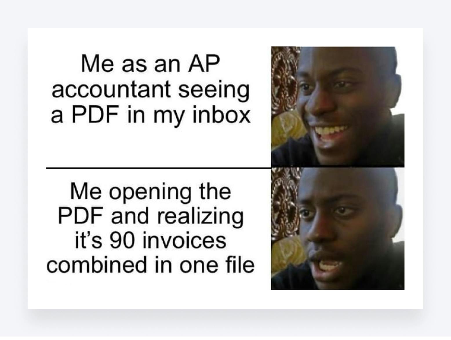 Accounting meme of the deception that hides within PDFs 