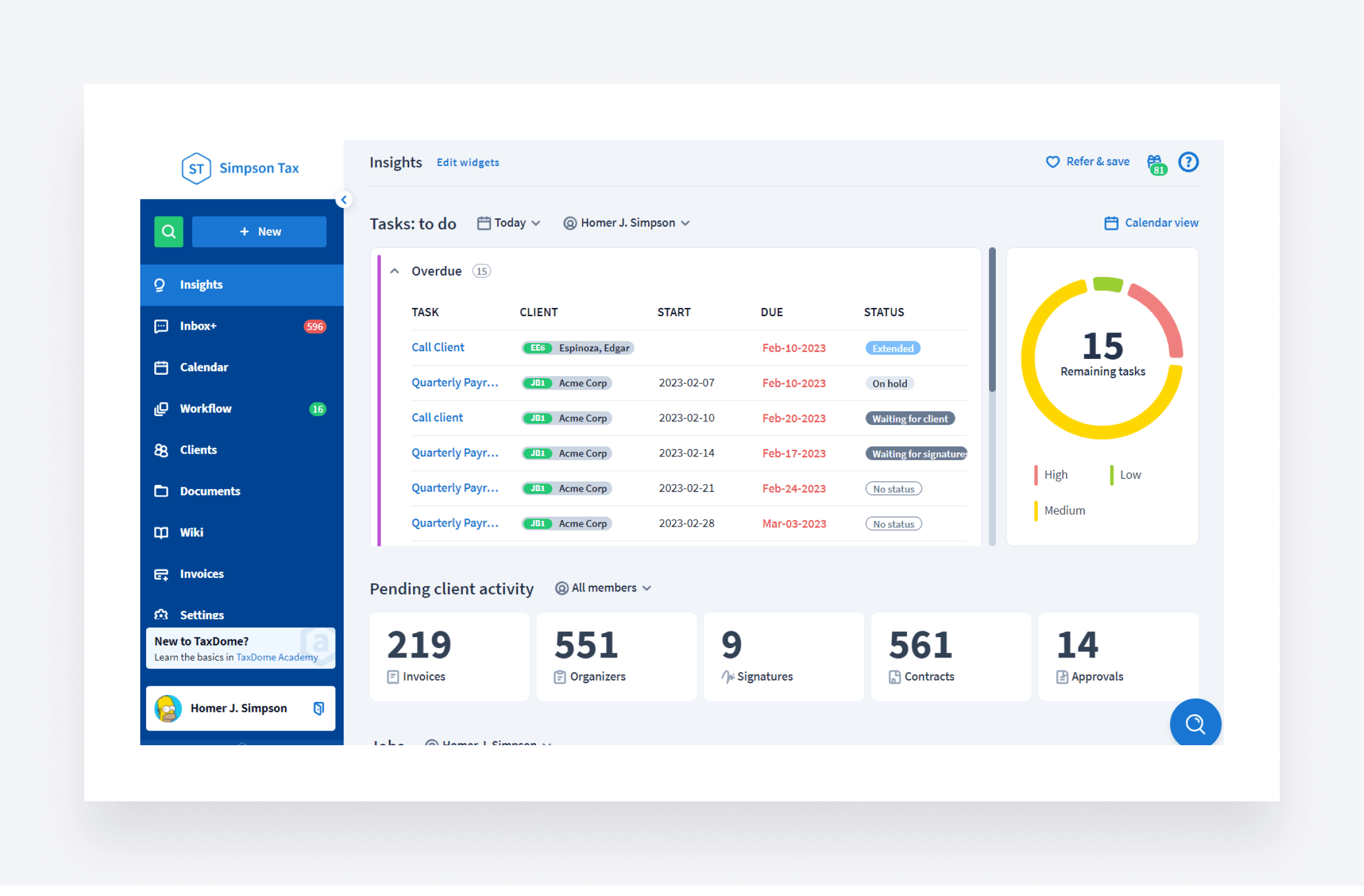 TaxDome vs Karbon practice management software