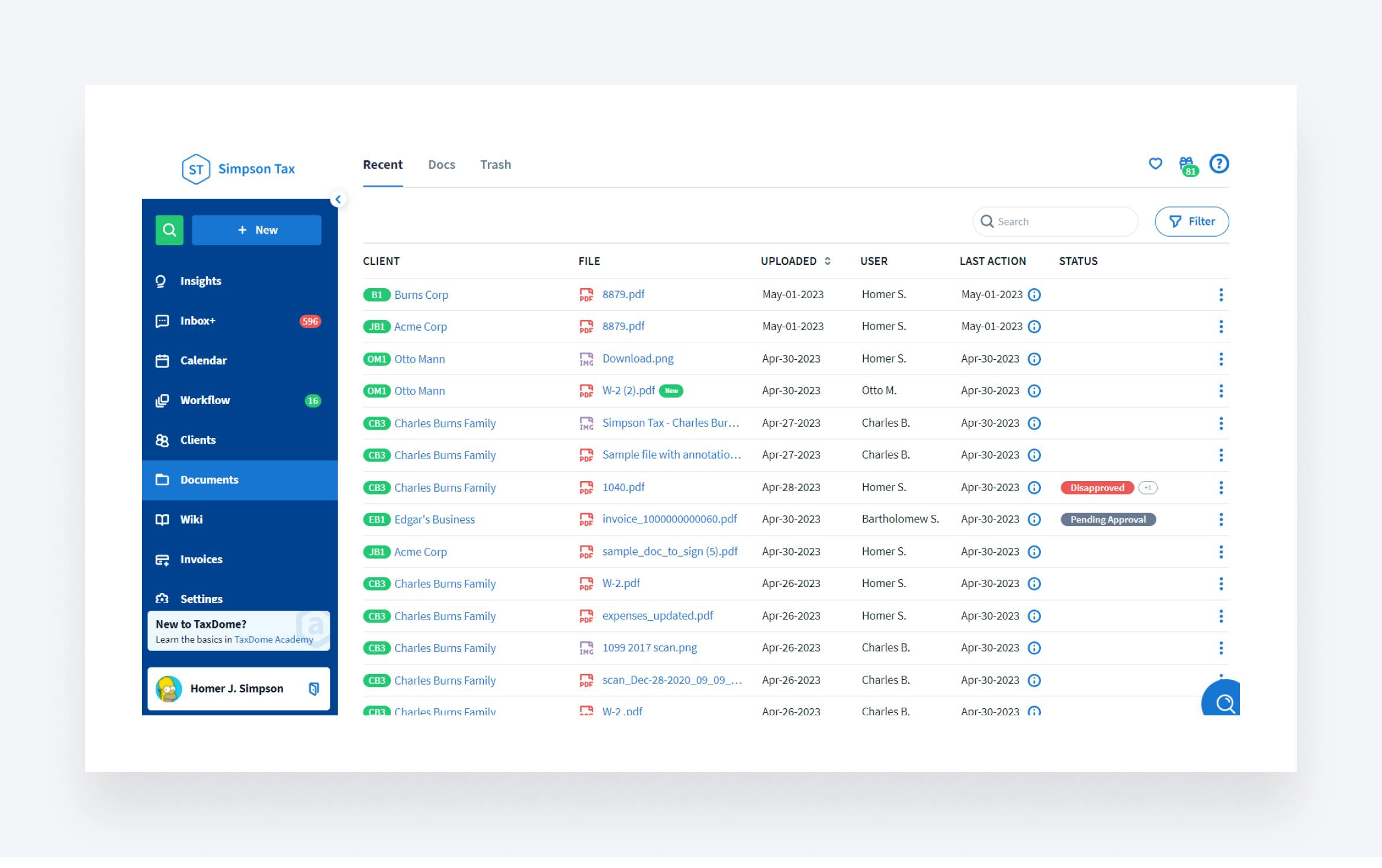 TaxDome vs Karbon practice management software