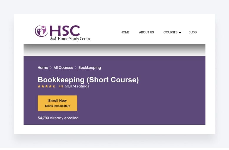 Free bookkeeping course by Oxford Home Study Centre