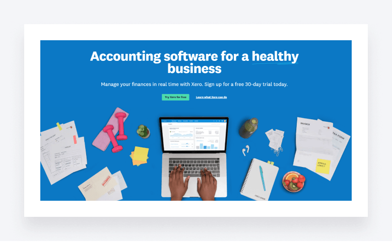 Xero's home page