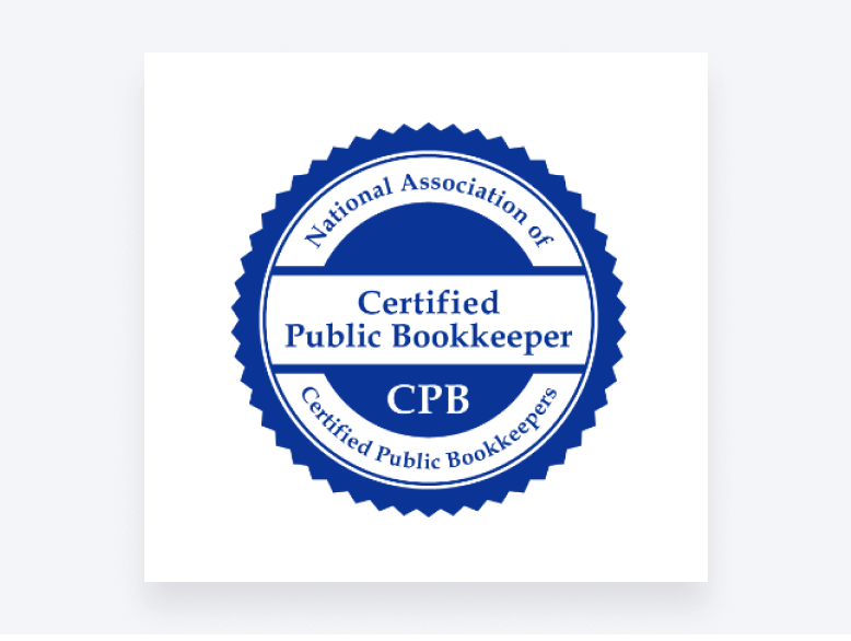 Certified Public Bookkeeper (CPB) badge.