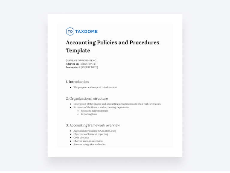 Accounting policies and procedures a 2024 guide, with template and