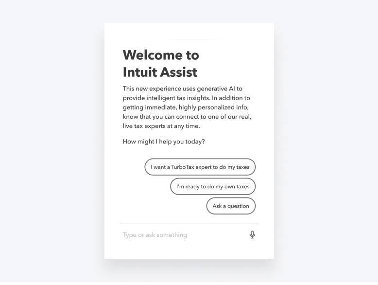An image showcasing Intuit Assist, an AI financial assistant