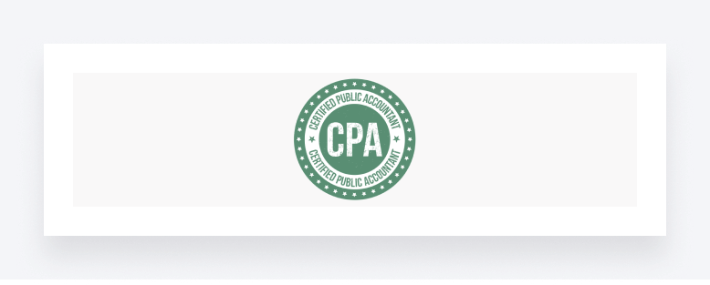 Certified Public Accountant certification badge