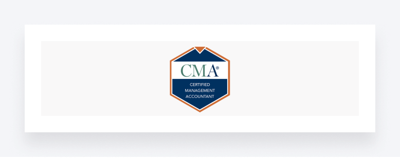 Certified Management Accountant certification badge