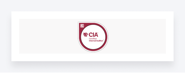 Certified Internal Auditor certification badge