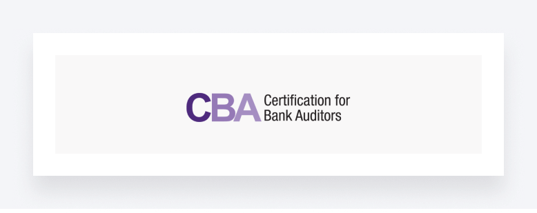 Certified Bank Auditor certification badge