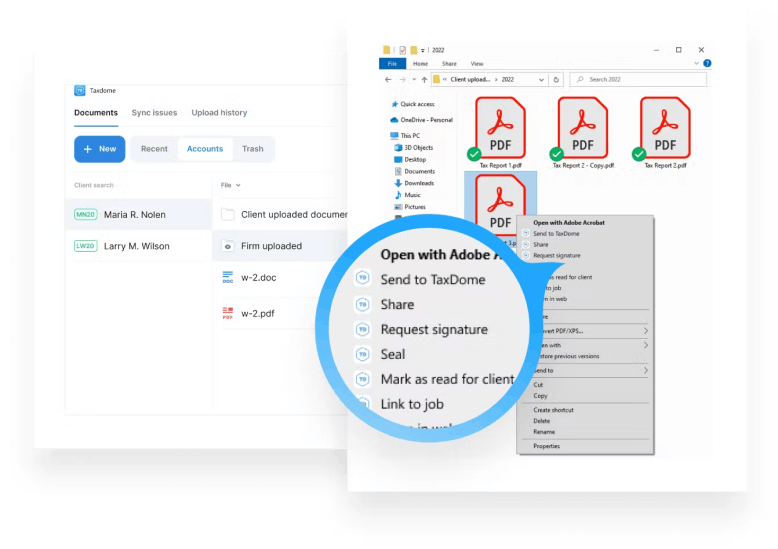 Document management in TaxDome.