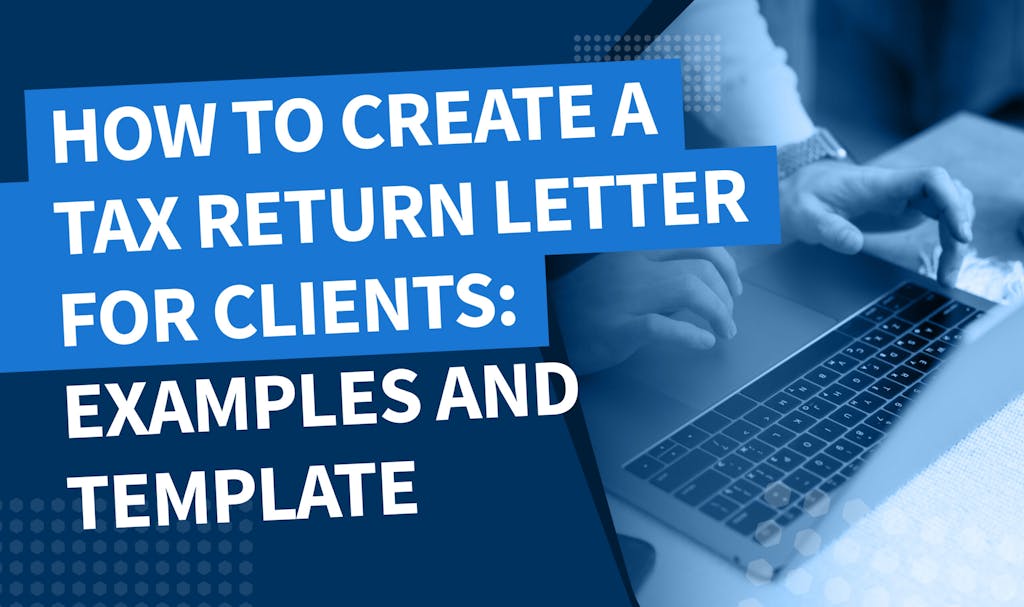 How to create a tax return letter for clients - banner