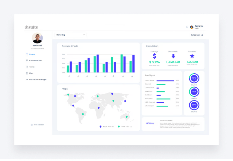 An image showcasing Ahsuite's all-in-one client portal solution.