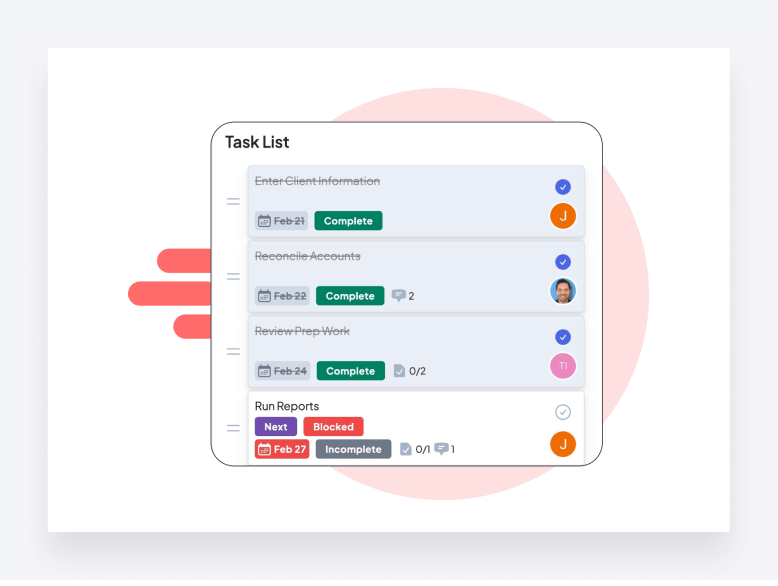 An example of task management in Jetpack Workflow.