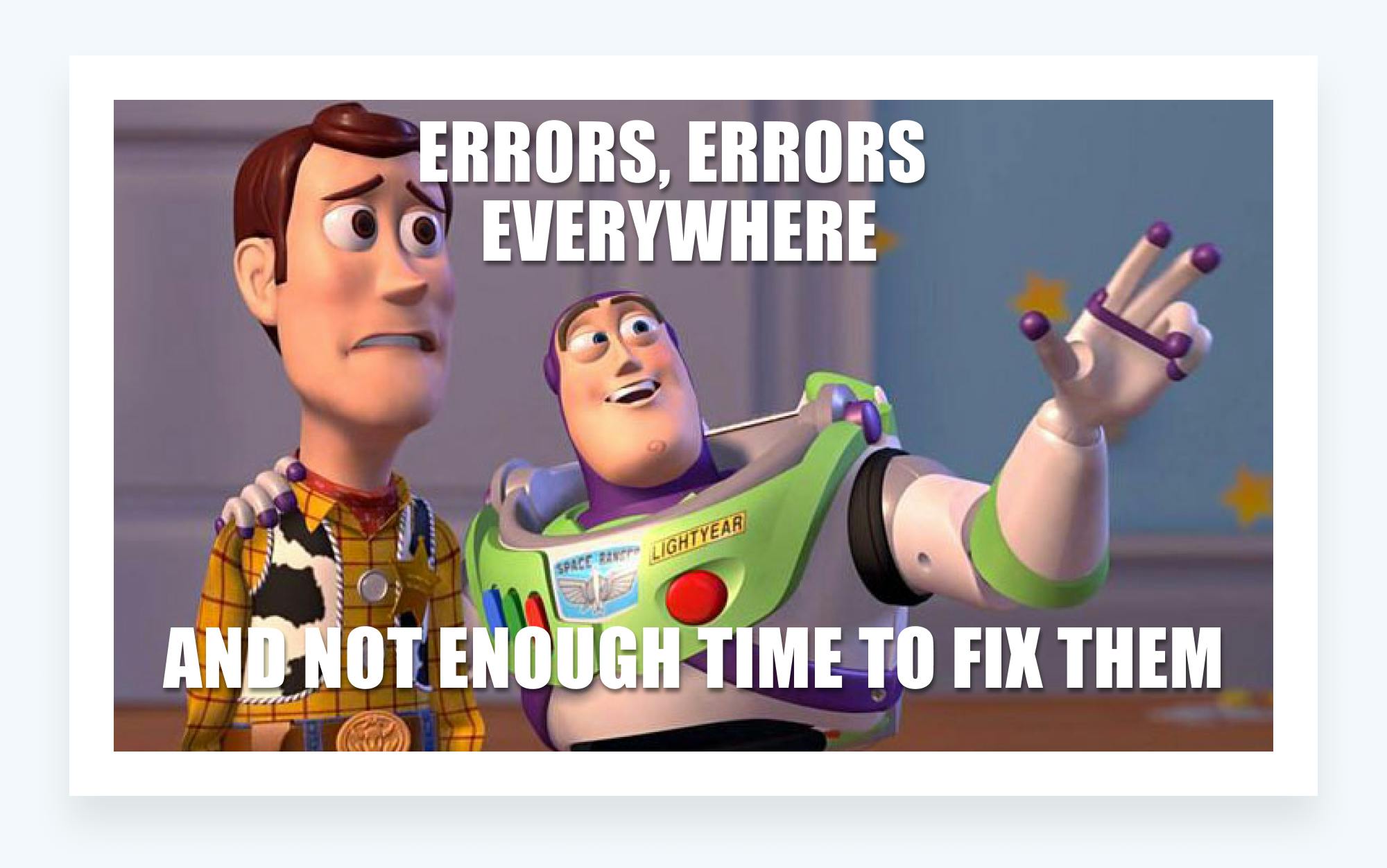 Tax memes - errors everywhere and not enough time