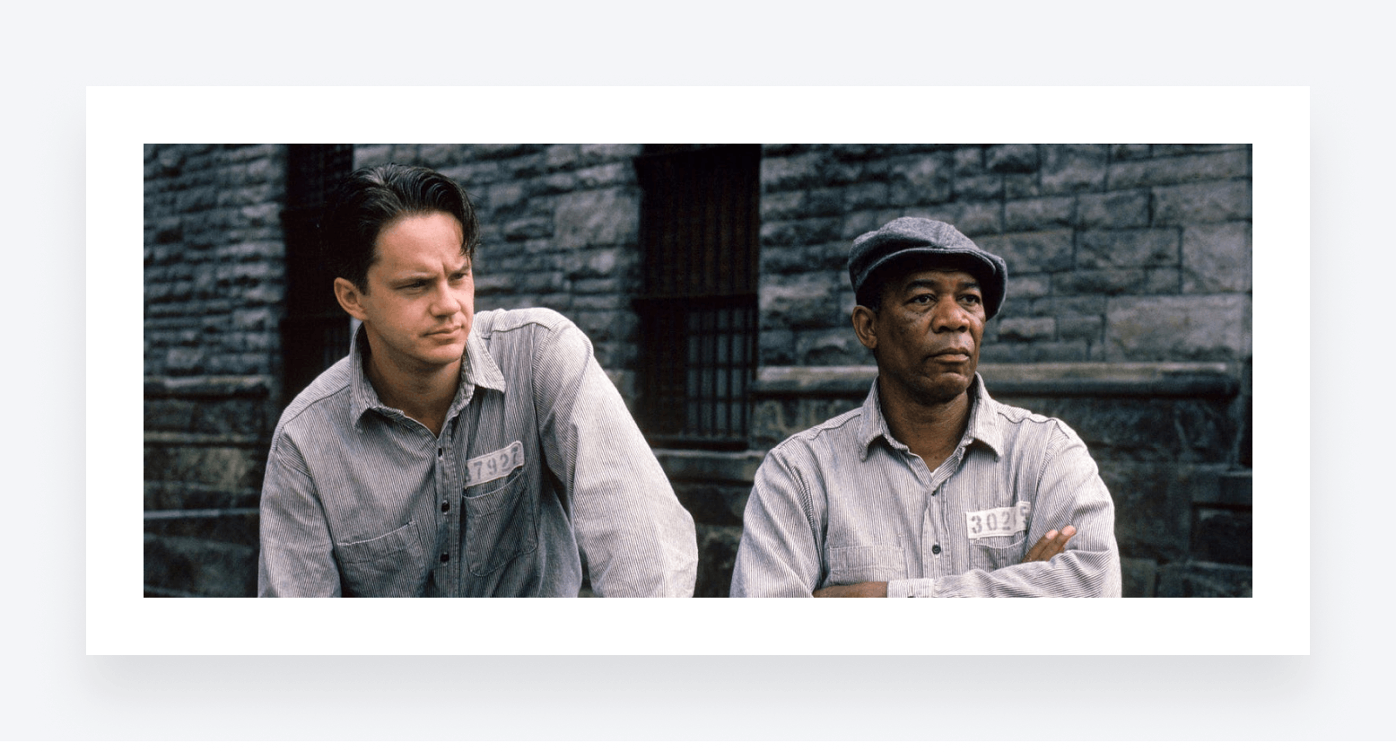 A scene from The Shawshank Redemption.