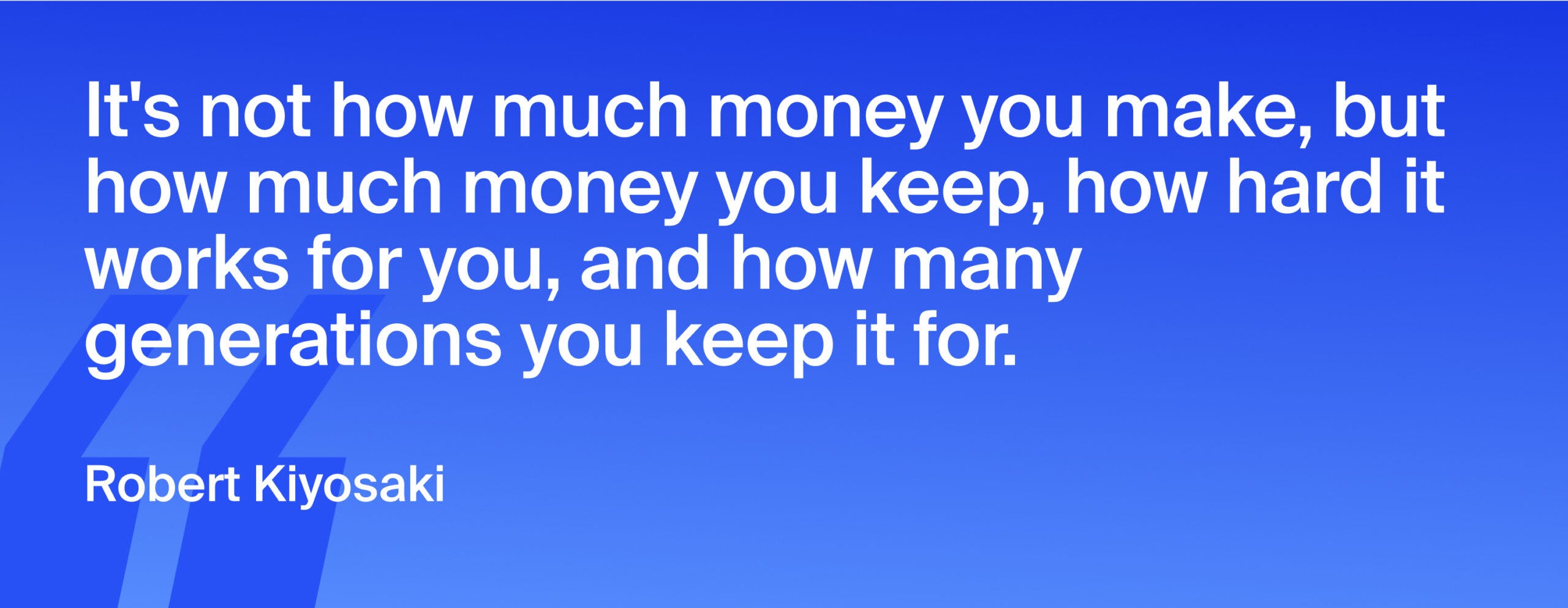 Quote about finance