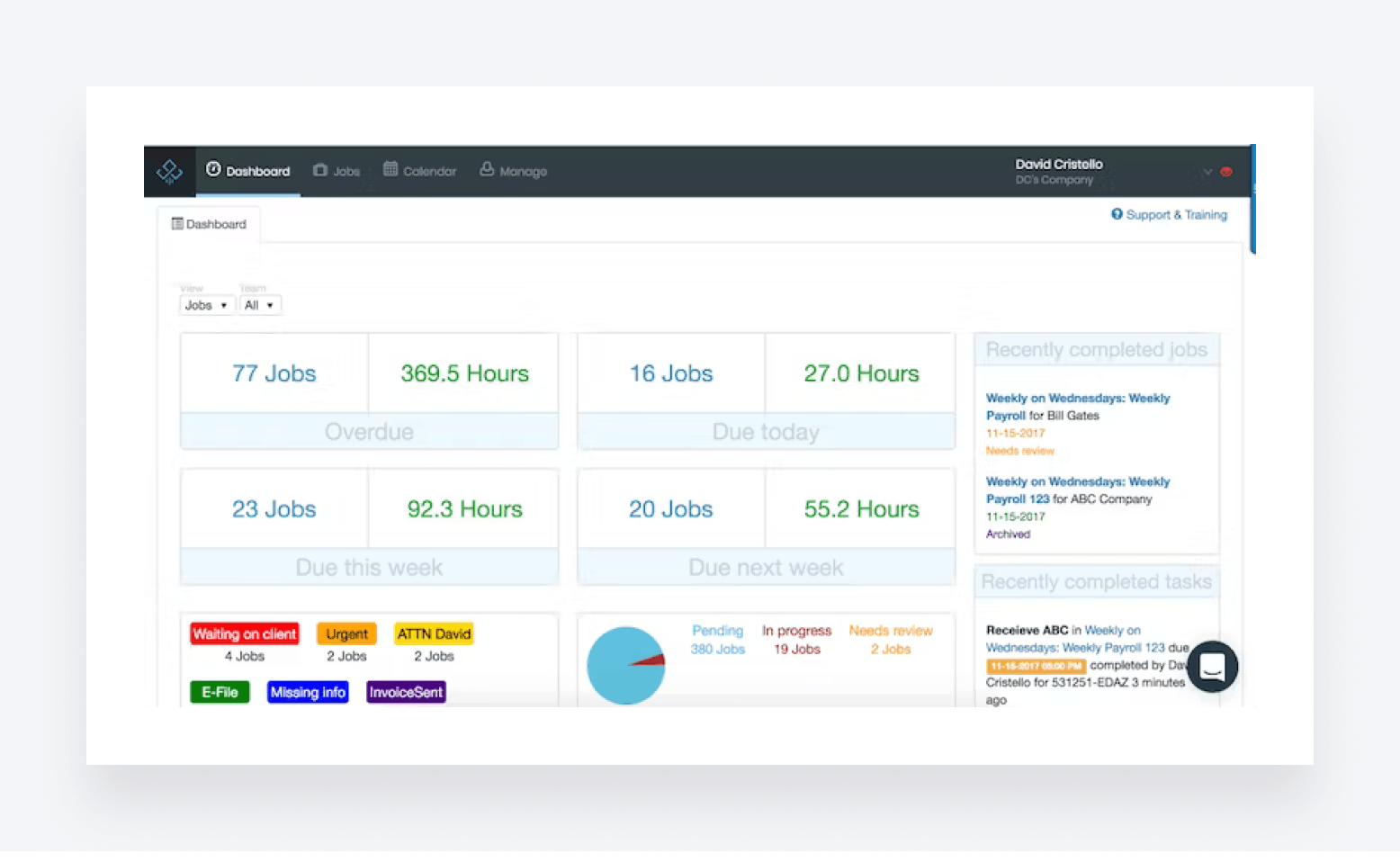 Jetpack Workflow's user interface