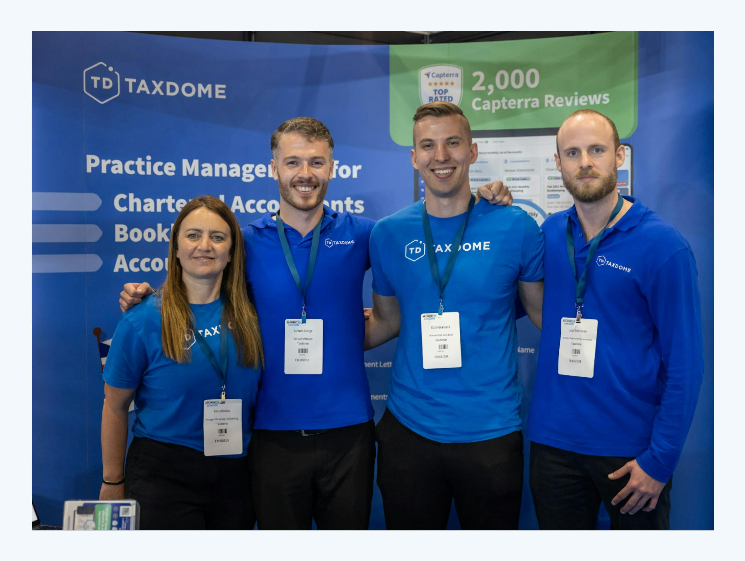 The TaxDome team at Accountex London