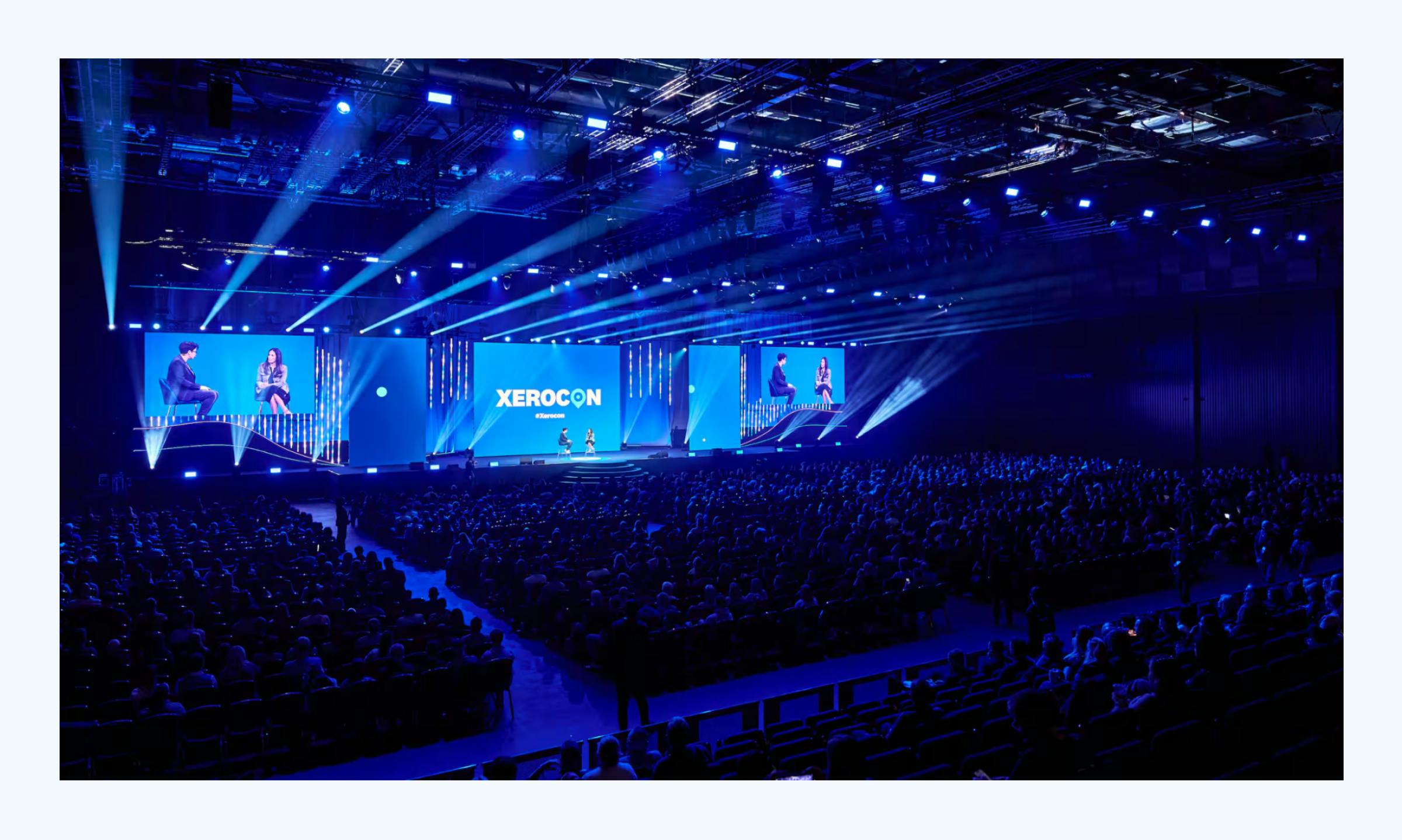 The main stage at Xerocon 2024