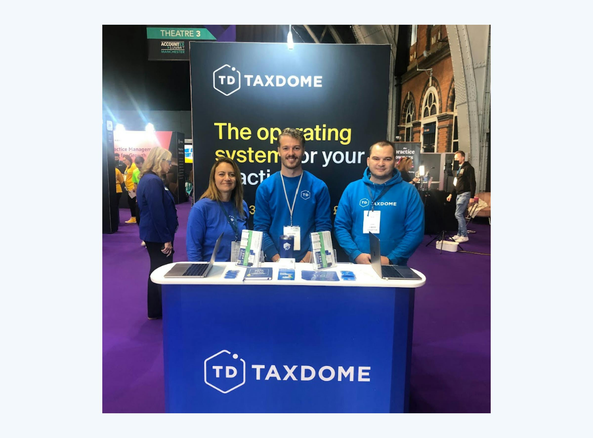 The TaxDome team at Accountex Summit Manchester 2024