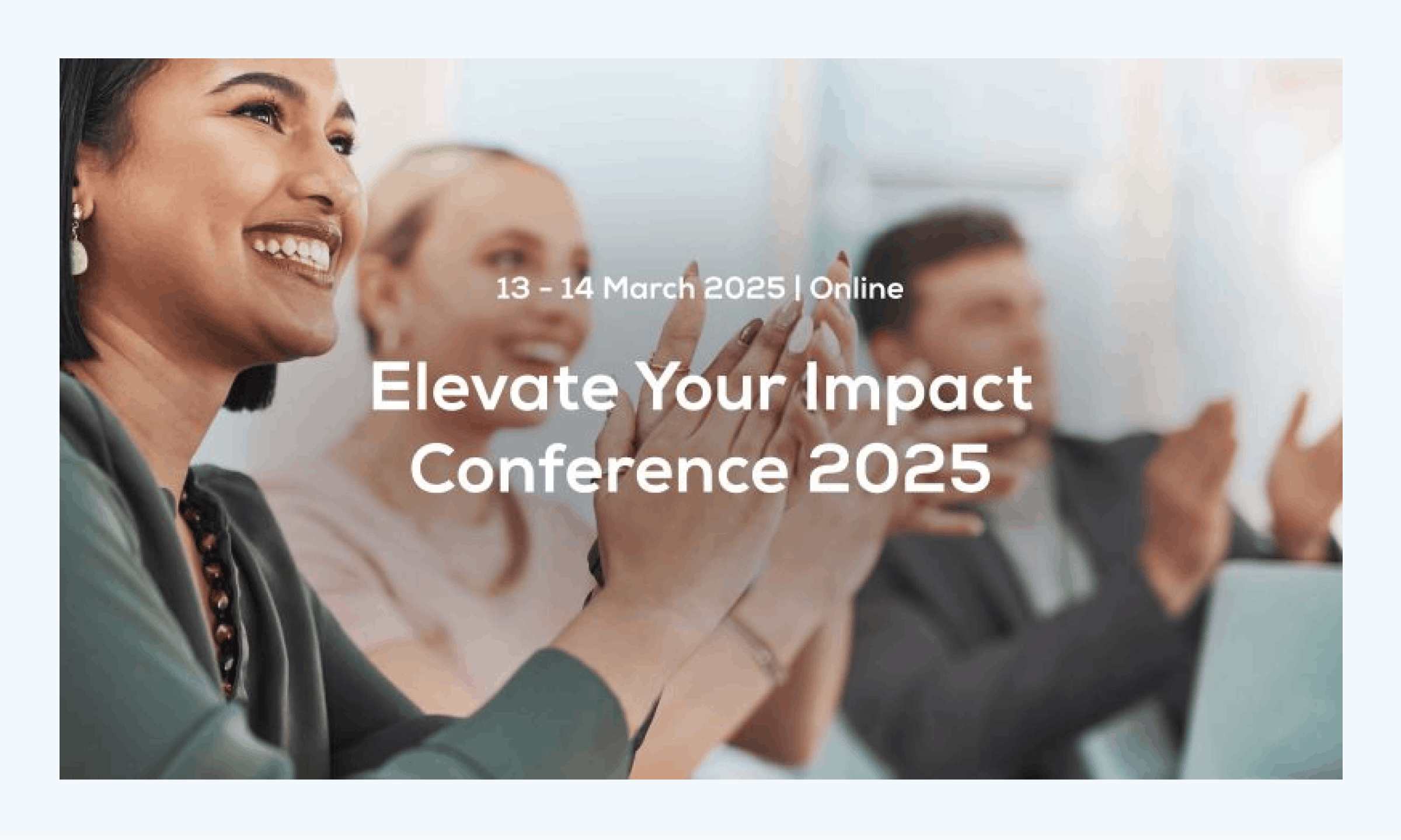 Elevate Your Impact Conference homepage